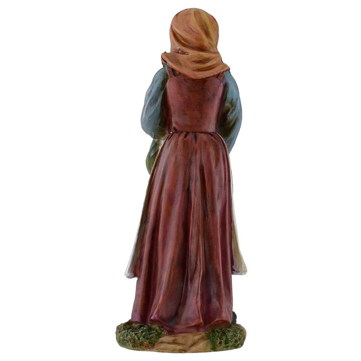 Mujer con fagot de 20 cm en resina