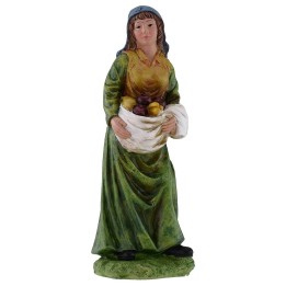 Woman with fruit 20 cm in resin