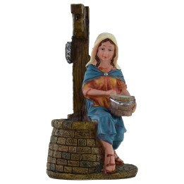 Donna al pozzo serie 20 cm in resina
