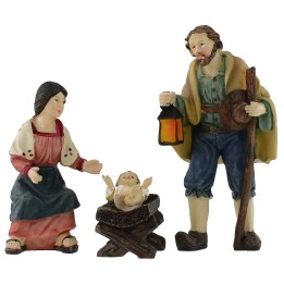Sacra famiglia 10 cm in resina