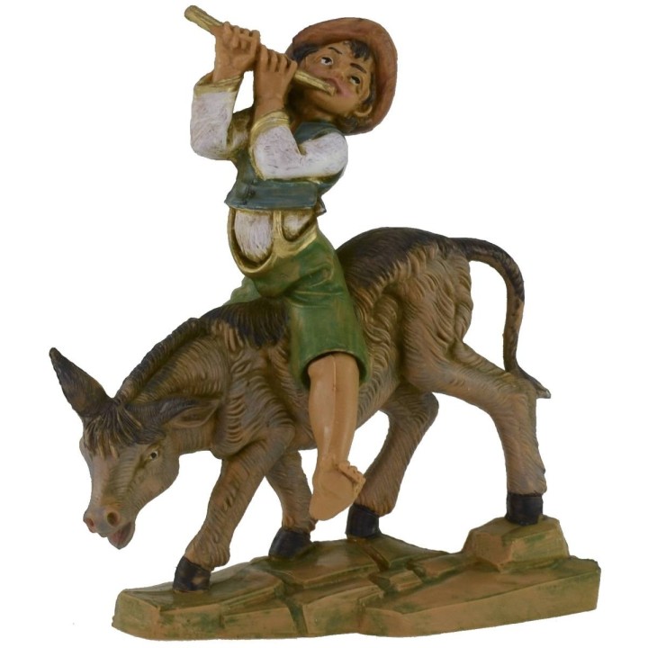 Bambino sull'asino serie 12 cm Fontanini