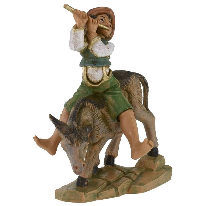 Bambino sull'asino serie 12 cm Fontanini