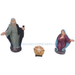 Cm 6 Natività in resina 3 soggetti - RN42