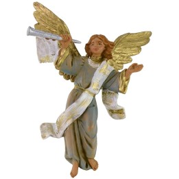 Ángel azul con trompeta 12 cm Fontanini