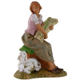 Mujer sentada serie 19 cm Fontanini