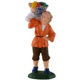 Hombre con cesta cm 10