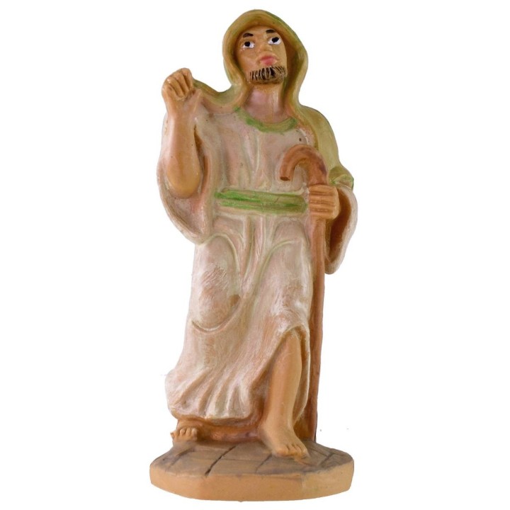 Pastor on the way with stick lux 10 cm in pvc