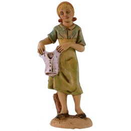 Donna che stende i panni lux 12 cm in pvc