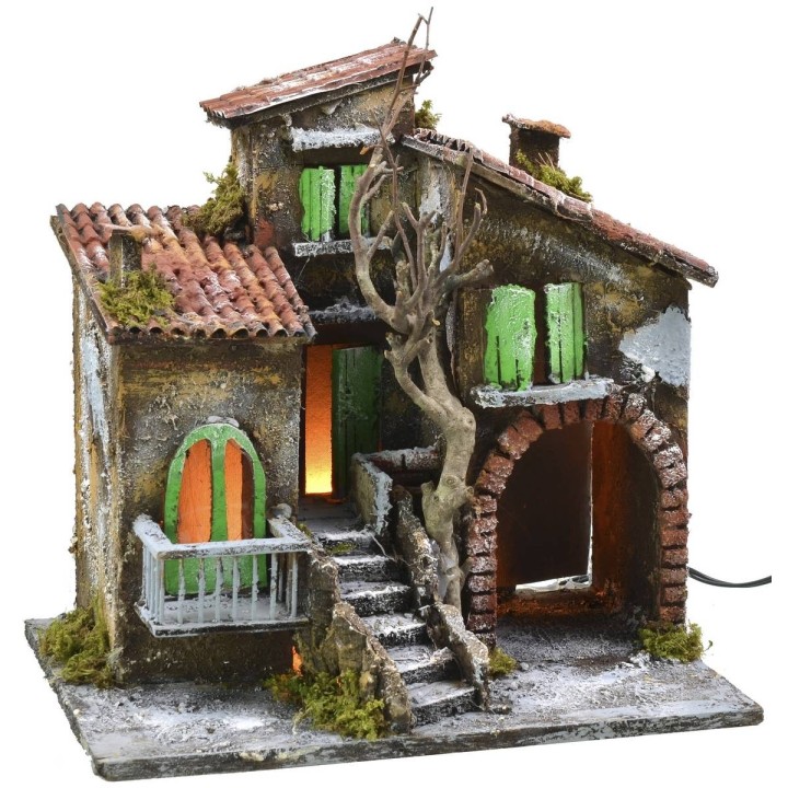 Case illuminate con bottega cm 30x21x29,5 h