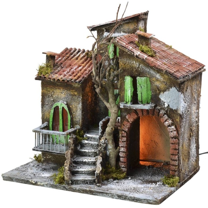 Case illuminate con bottega cm 30x21x29,5 h