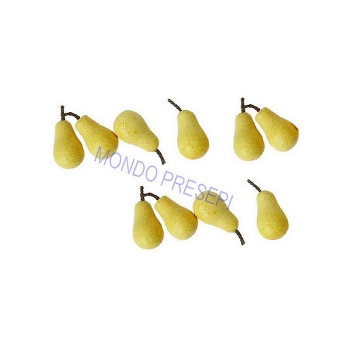 Set of 8 yellow pears mm 7