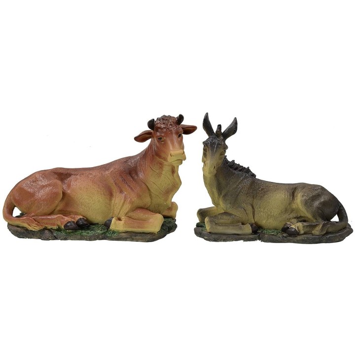 Ox and donkey for statues of 40-45 cm in resin
