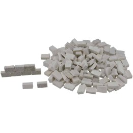 Mattoncini bianchi effetto granito mm 10x6x3 busta 150 pezzi