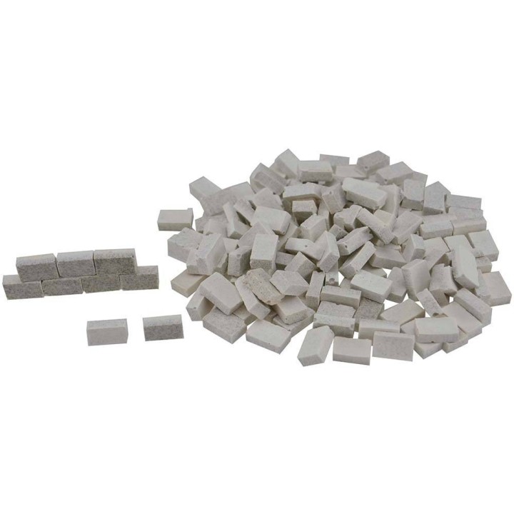 Mattoncini bianchi effetto granito mm 10x6x3 busta 150 pezzi