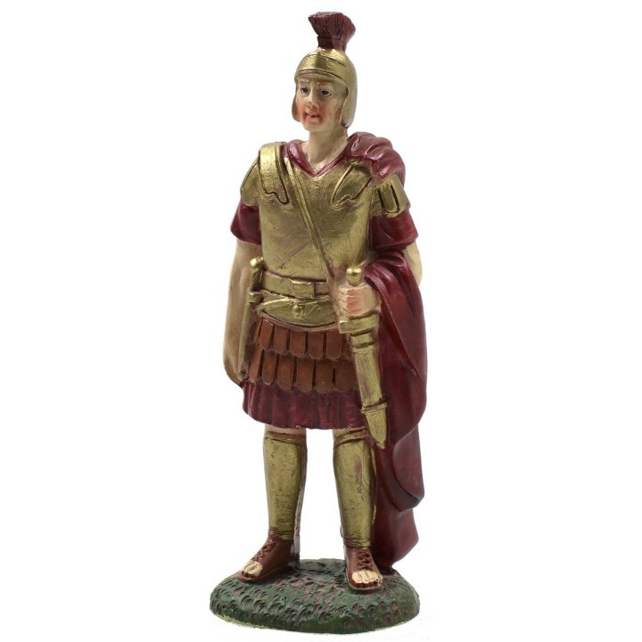 Soldado Romano con espada en resina pintada 10 cm serie