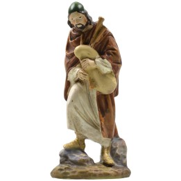 Zampognaro orientale in resina dipinta 10 cm serie economica