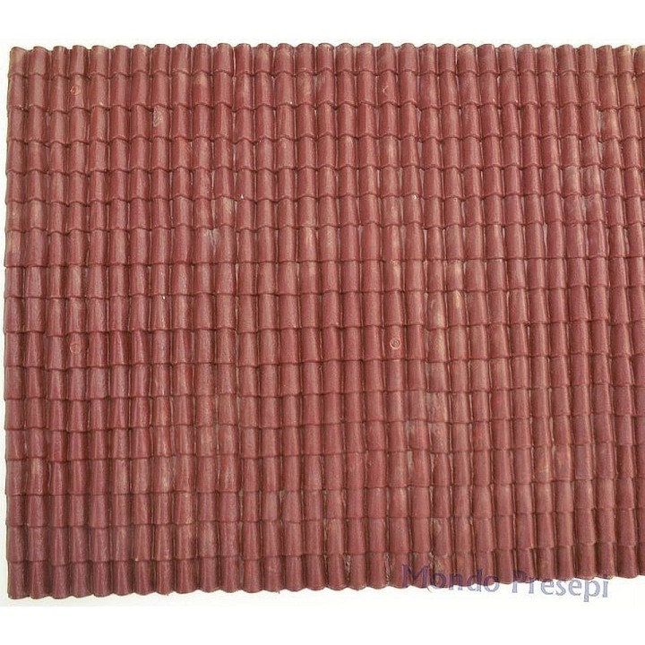 Panel de techo en PVC rígido rojo cm 34x24,5