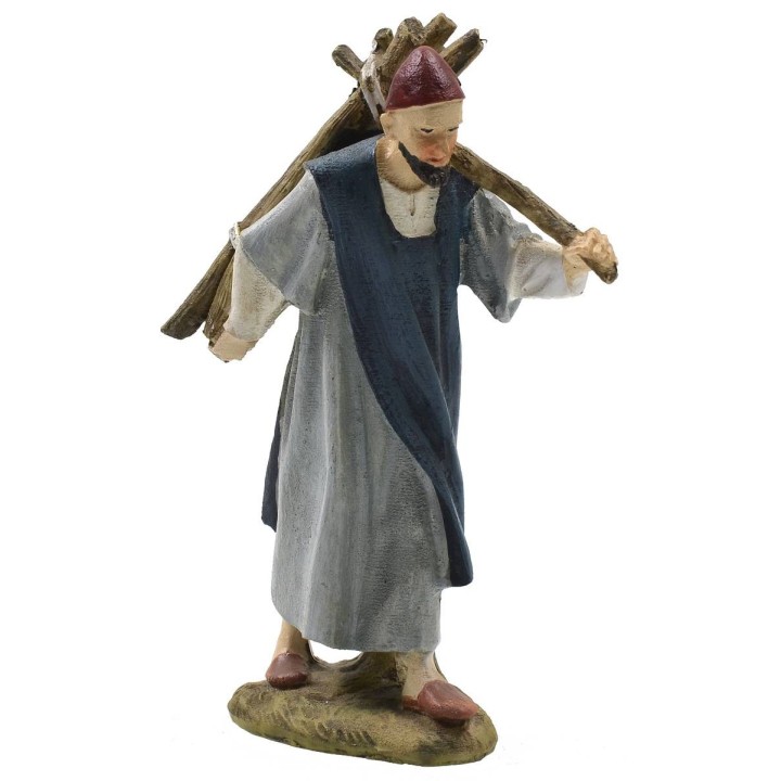 Leñador oriental en resina pintada 10 cm serie económica Landi