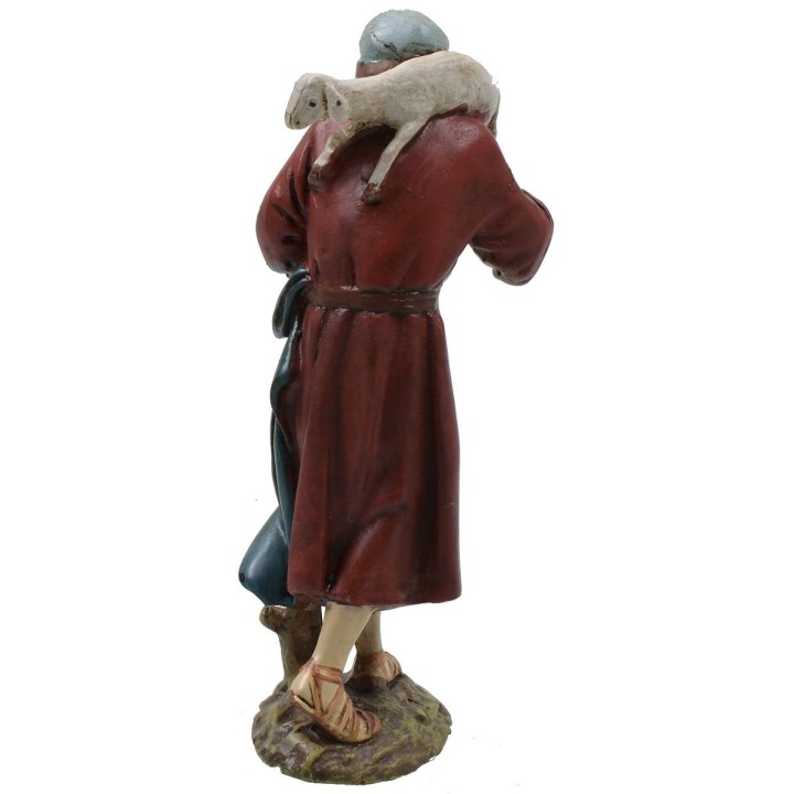 Buon pastore orientale in resina dipinta 12 cm serie economica