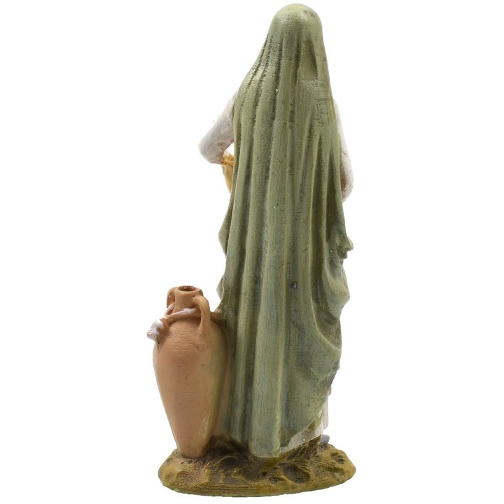 Donna orientale con panni in resina dipinta 10 cm serie