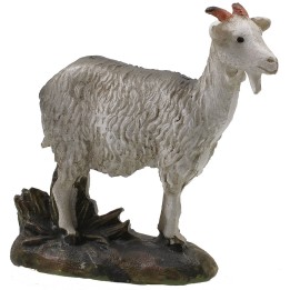 Cabra de resina pintada para estatuas de 10 cm serie económica