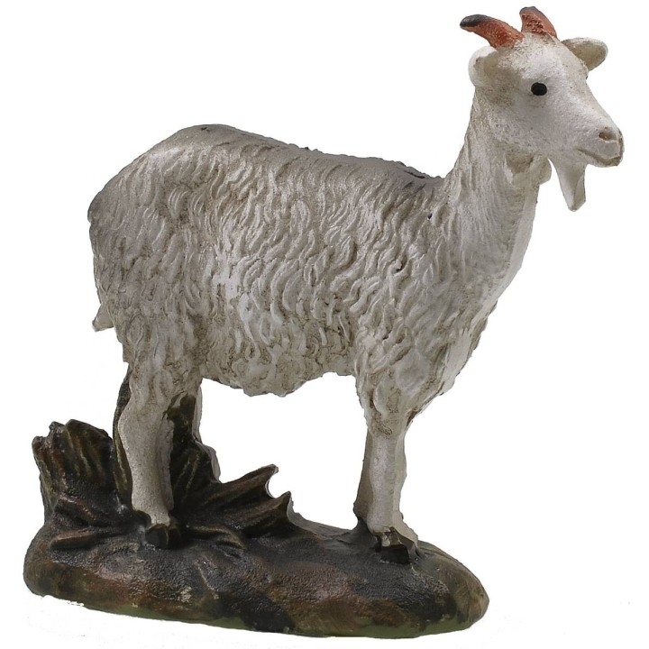 Cabra de resina pintada para estatuas de 10 cm serie económica
