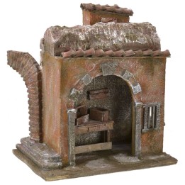 Blacksmith's shop cm 24x17,5x26 h for 12 cm statues