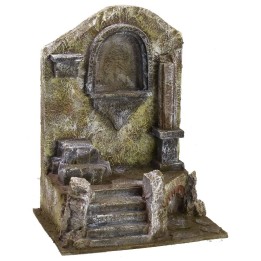 Ruina de templo antiguo de 19,5x14,5x25 cm de altura para