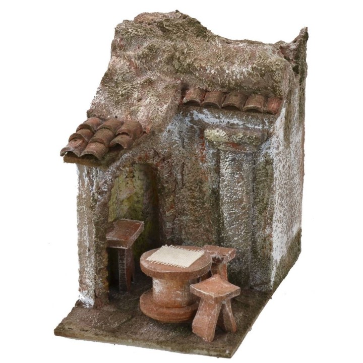 Vinoteca con terraza cm 12,5x8,5x12,5 h para estatuas de 6 cm