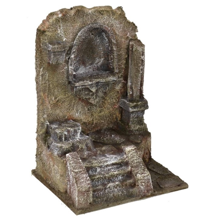 Ruina de templo antiguo de 11,5x9x15 cm de altura para estatuas