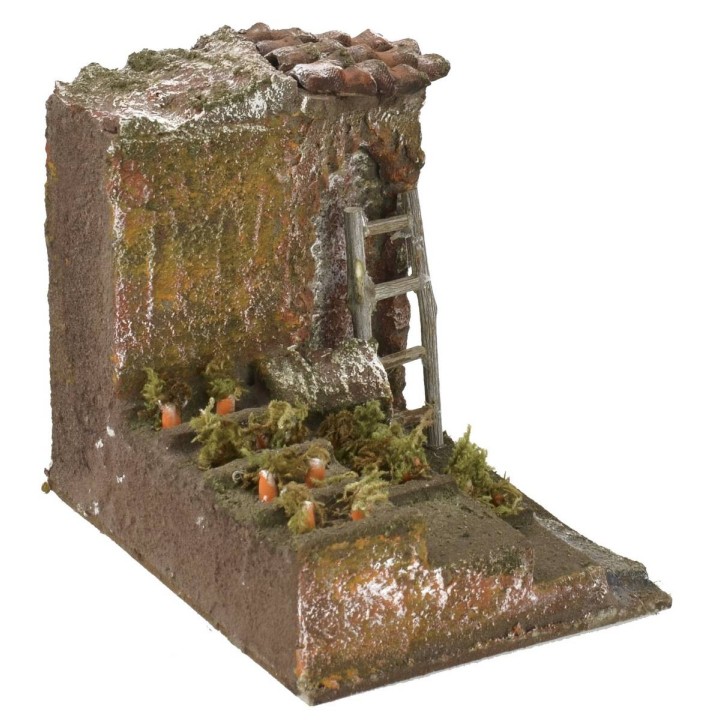 Garden setting with terracing for nativity scene cm 9x11,5x10 h