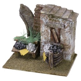 Pescheria con relitto cm 11,5x9x9,5 h per statue da 6 cm