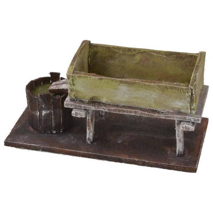 Grape crushing tank 14.5x7x7 h for 10 cm statues