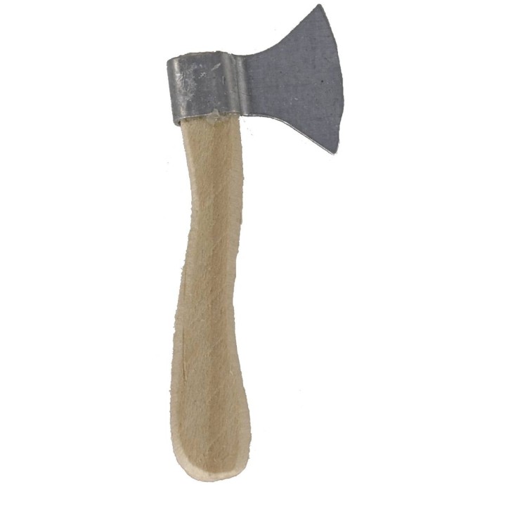 Ax in wood and metal 4.5 cm