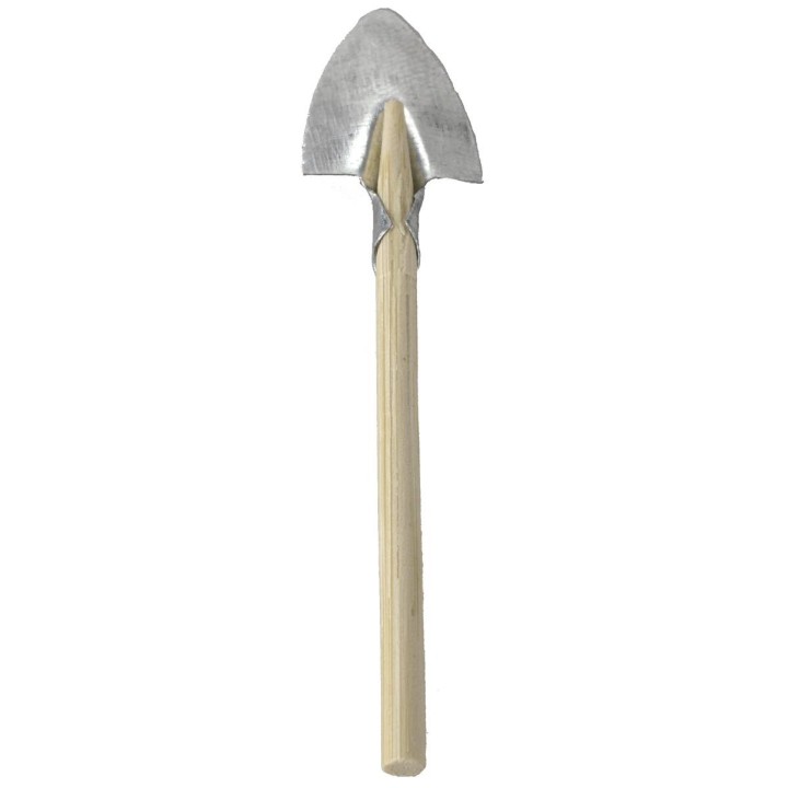 Pala de madera y metal de 7,8 cm