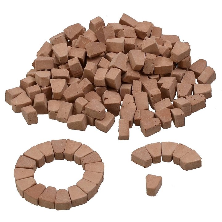 Mattoncini a cuneo mm 5x4x7 busta 150 pezzi