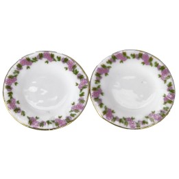 Set 2 piatti decorati in ceramica ø 3,2 cm