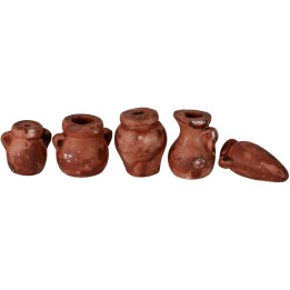Set de accesorios para belén 5 ánforas de terracota cm 2-2,5 h.