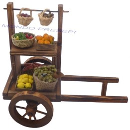Carro in legno invecchiato Fruttivendolo
