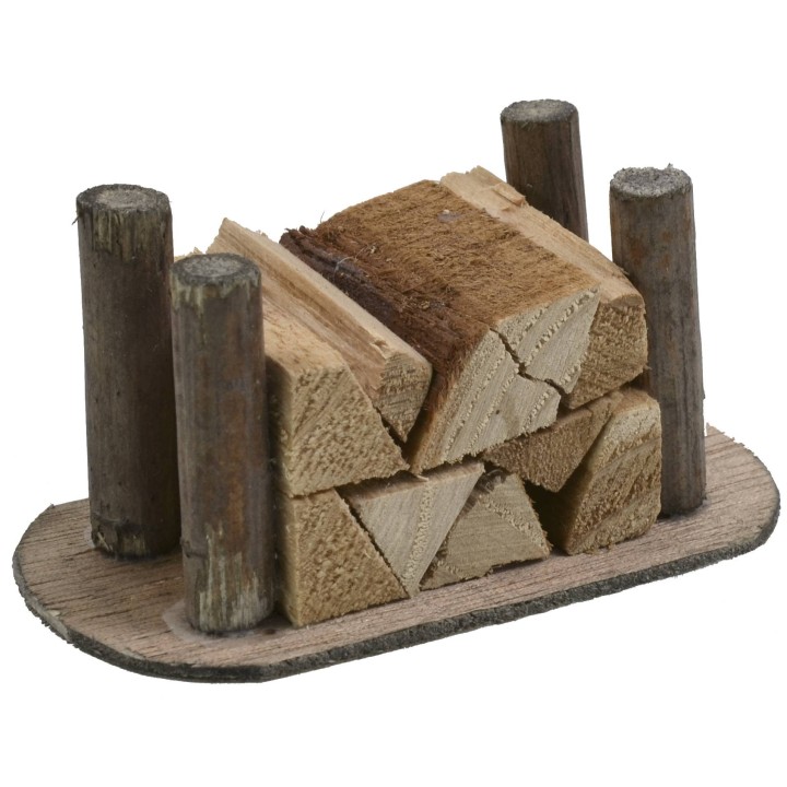 Legna accatastata cm 7,8x3,9x3,7 h.