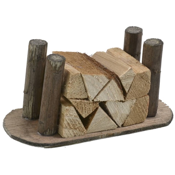 Stacked wood cm 7,8x3,9x3,7 h.
