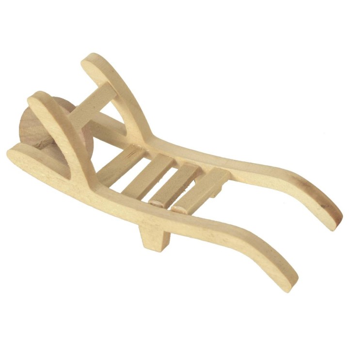 Carriola in legno cm 12x4,3x4 h