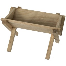 Mangiatoia in legno cm 10x6,5x6,2 h