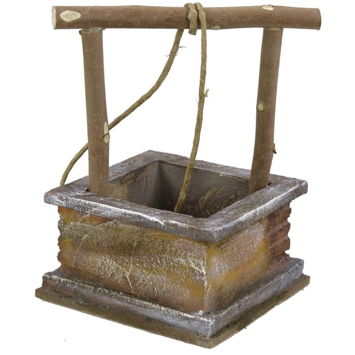 Pozzo per presepe cm 10x10x12,5 h per statue da 10 cm
