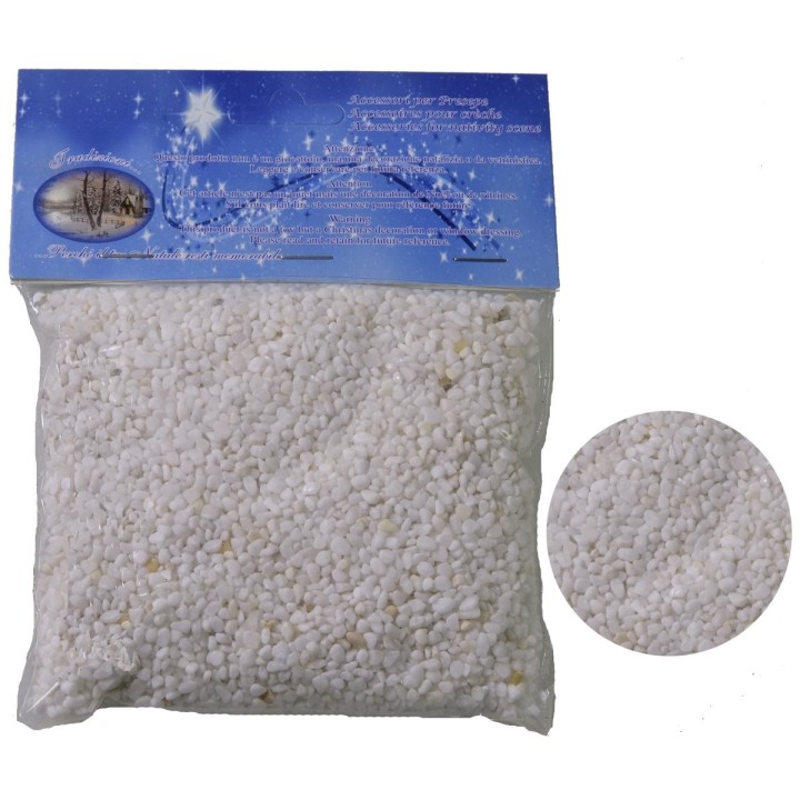 Busta ghiaia piccola bianca 350 gr