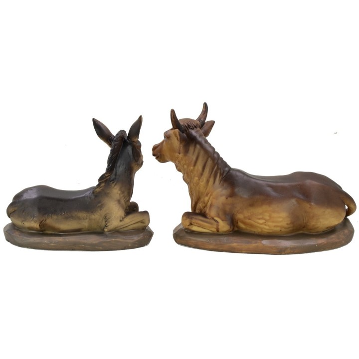 Bue y burro para estatuas de 20-30 cm en resina