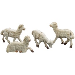 Conjunto de 4 ovejas para estatuas de 8-10 cm