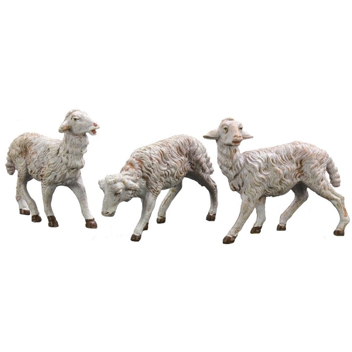 Set di 3 pecore per statue da 19 cm Fontanini
