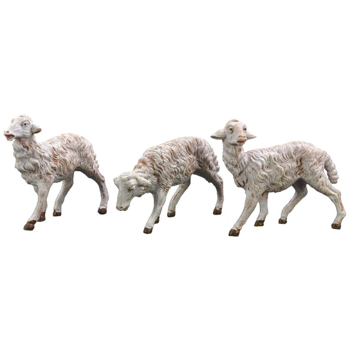 Set of 3 sheep for statues from 19 cm Fontanini