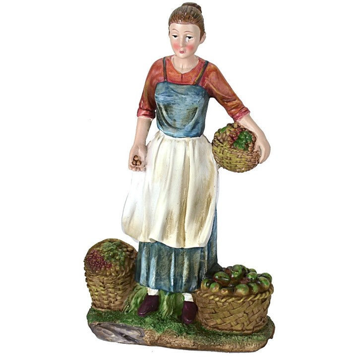 Resin fruit and vegetable seller 27 cm